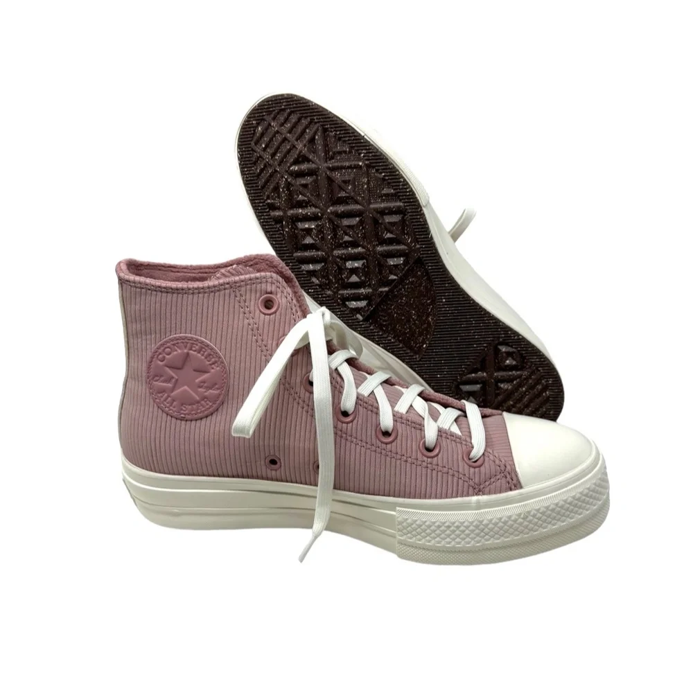 Converse Ctas Lift Counter Climate Platform Hi Sneaker Women Pink Canvas A06148C